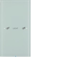 KNX-touch geconfig. 1-v, berker R.3 glas, polarwit